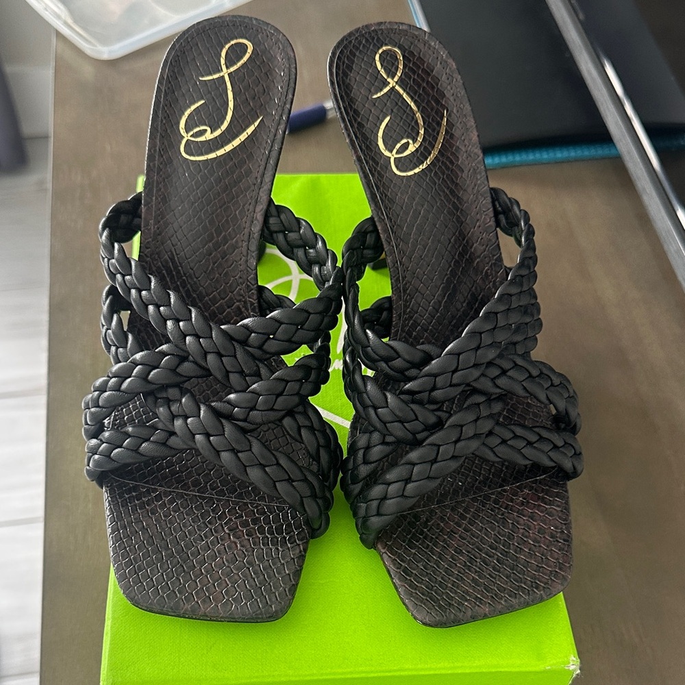 Sam Edelman Black Braided Sandals
